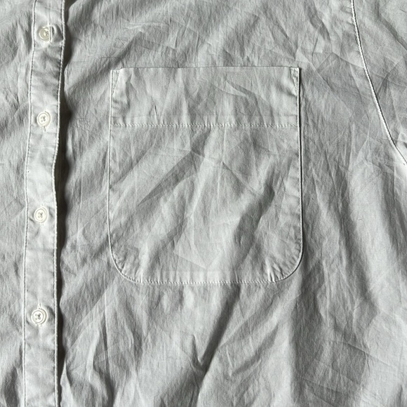 White Button-Down Shirt, with pocket - Picture 3 of 3
